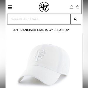 San Francisco Giants white ball cap